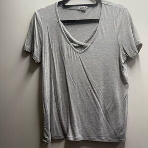 Gray Relaxed Short Sleeve Tee
